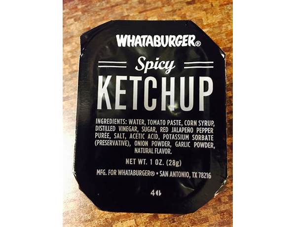 Whataburger spicy ketchup ingredients