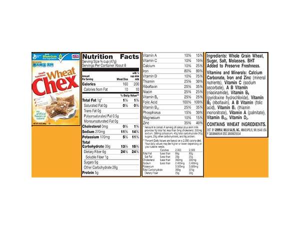 Wheat chex cereal nutrition facts