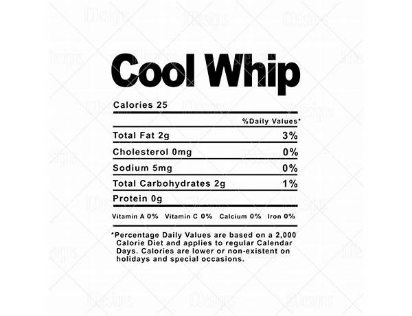 Whip food facts