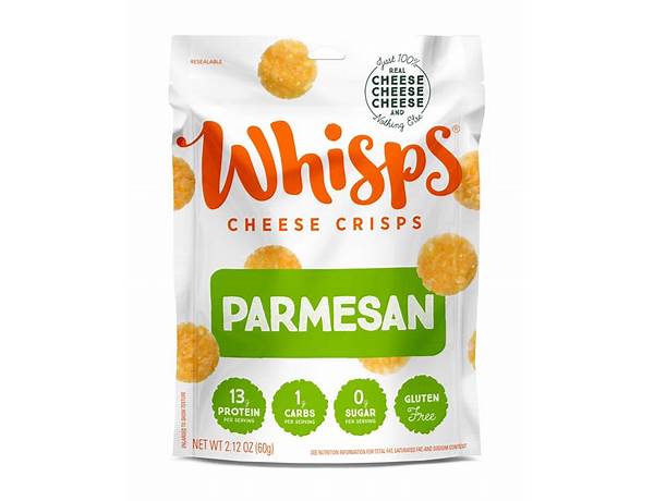 Whisks cheese crisps parmesan food facts