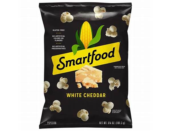 White cheddar cheese popcorn - food facts