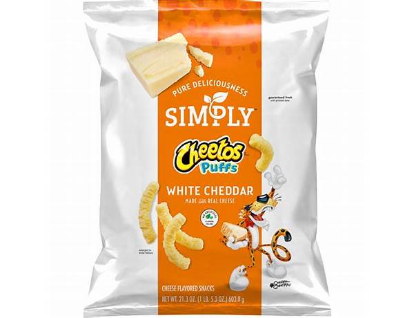 White cheddar cheetos puffs food facts