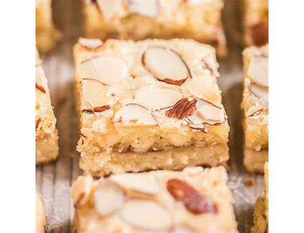 White chocolate almond bars ingredients