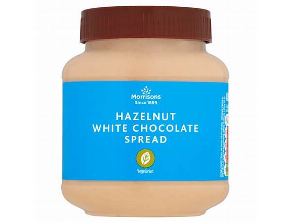 White chocolate hazelnut spread food facts