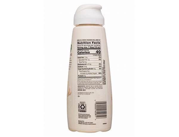 White chocolate mocha creamer nutrition facts