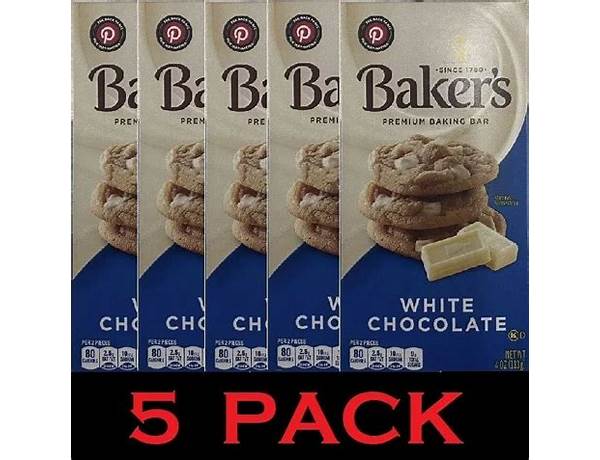 White chocolate premium baking bar food facts