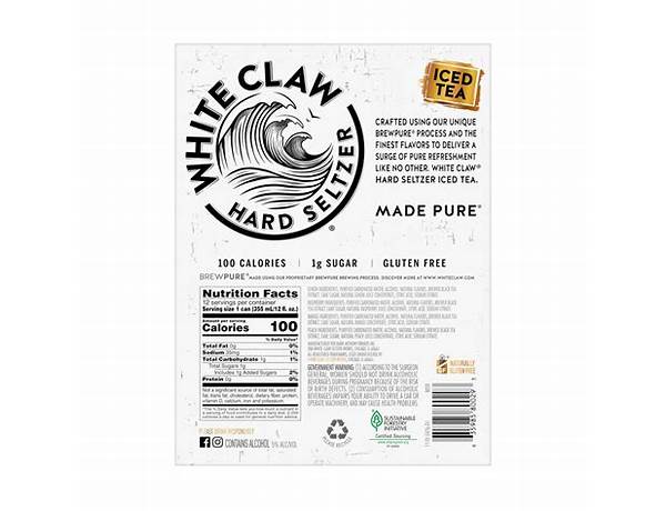White claw ingredients