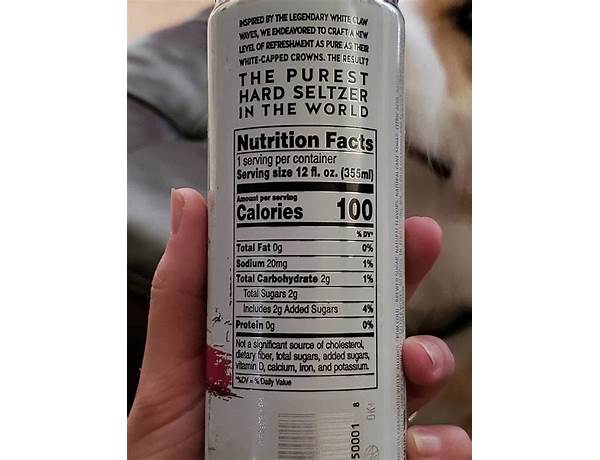 White claw nutrition facts