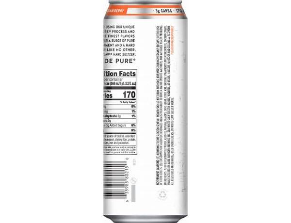 White claw strawberry food facts