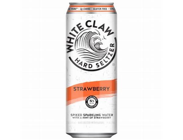 White claw strawberry ingredients