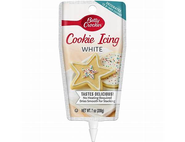 White cookie icing food facts