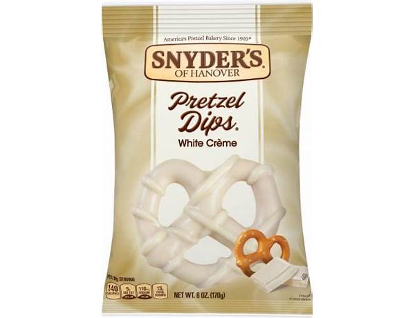 White creme pretzel dips food facts