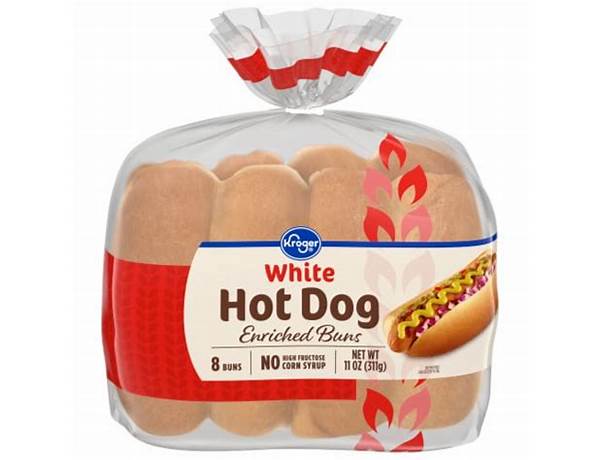 White hot dog rolls food facts