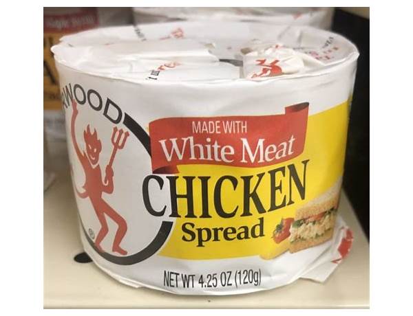 White meat chicken spread food facts