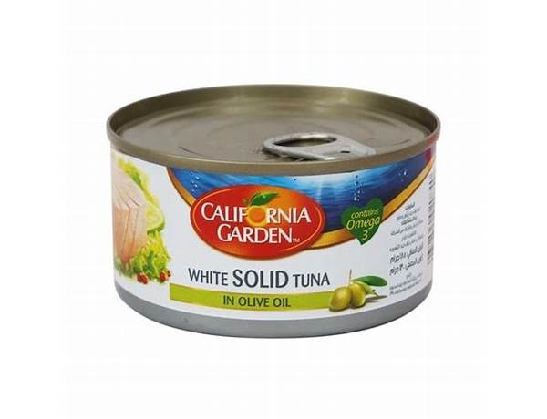 White meat tuna in olive oil food facts