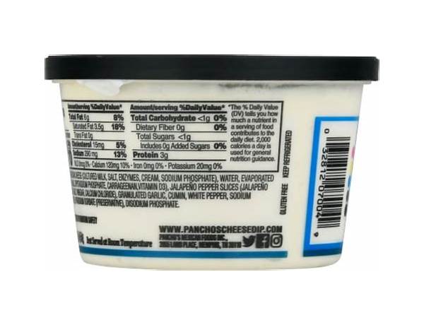 White queso nutrition facts