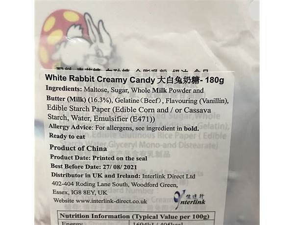 White rabbit ingredients