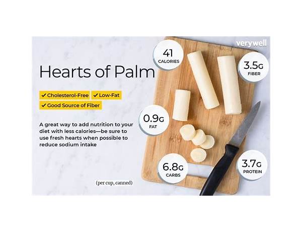 White rice hearts of palm food facts
