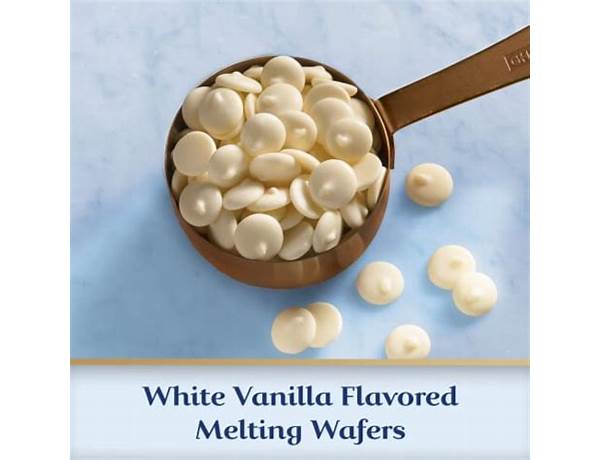 White vanilla flavored melting wafers food facts