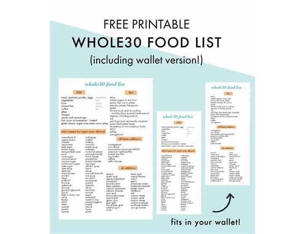 Whole 30 Certified, musical term