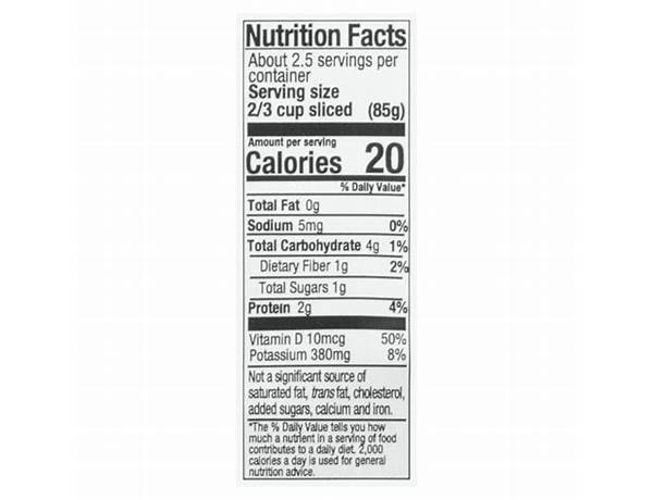 Whole baby bella mushrooms nutrition facts