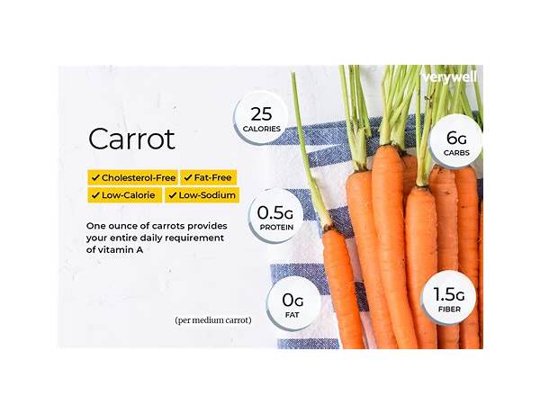 Whole carrots food facts