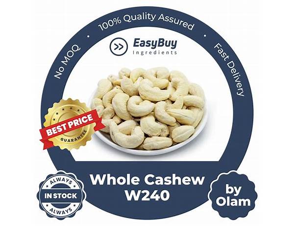 Whole cashews ingredients