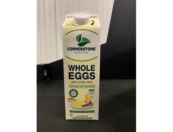 Whole eggs with citric acid food facts