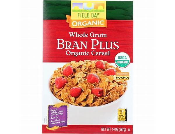 Whole grain bran plus organic cereal ingredients