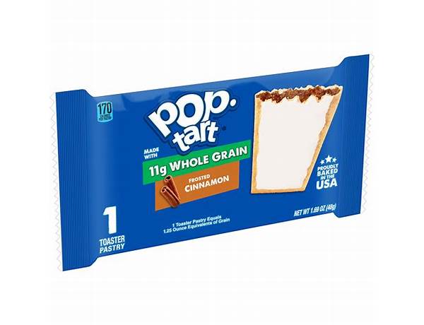 Whole grain frosted cinnamon pop tart food facts