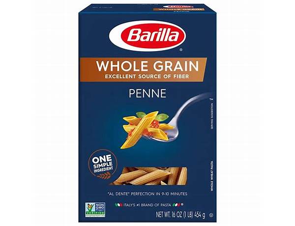 Whole grain penne food facts