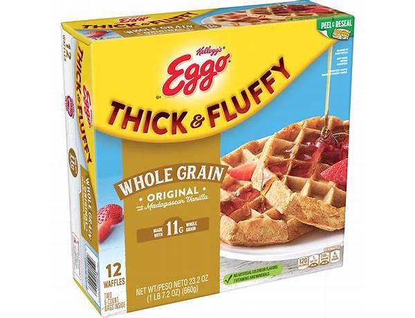 Whole grain waffles food facts