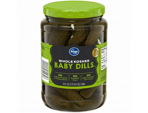 Whole kosher baby dills food facts