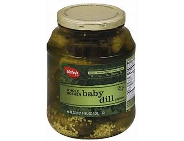 Whole kosher baby dills nutrition facts