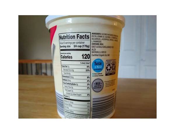 Whole milk plain yogurt food facts