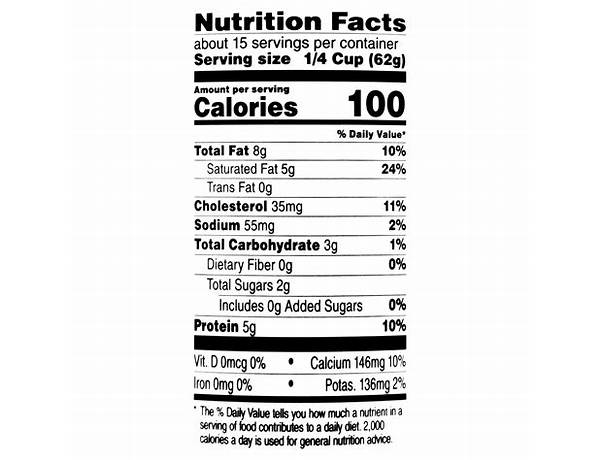 Whole milk ricotta cheese nutrition facts