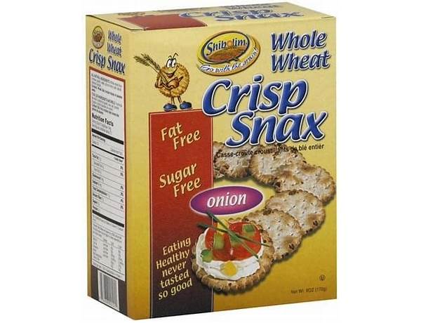 Whole wheat crisp snax onion food facts