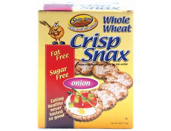 Whole wheat crisp snax onion ingredients