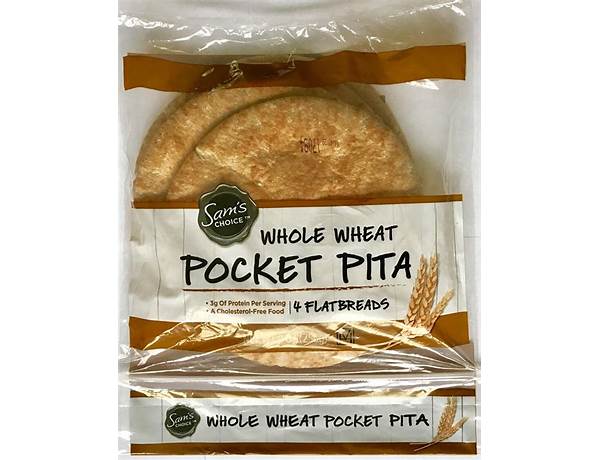 Whole wheat pita food facts