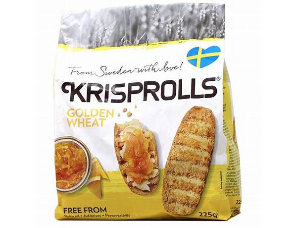 Whole wheat swedish krisprolls, 7.9oz (225g) food facts