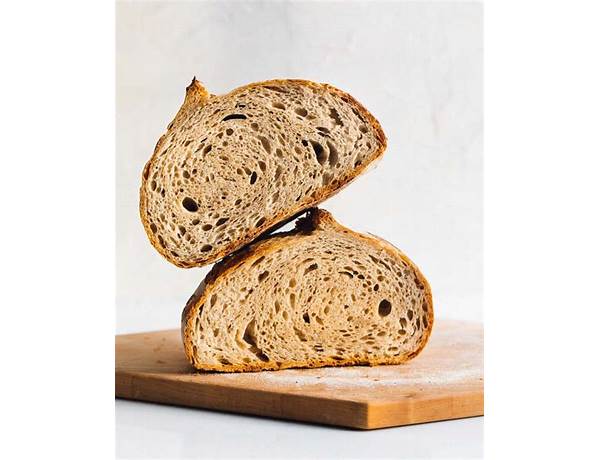 Wholemeal sourdough bread ingredients