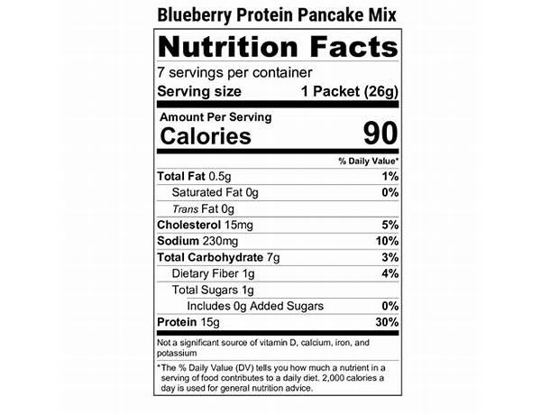 Wild blueberry pancake mix nutrition facts