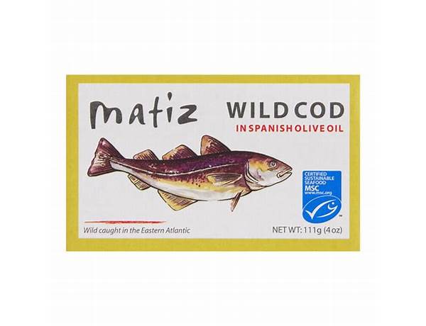 Wild cod in spanish olive oil ingredients