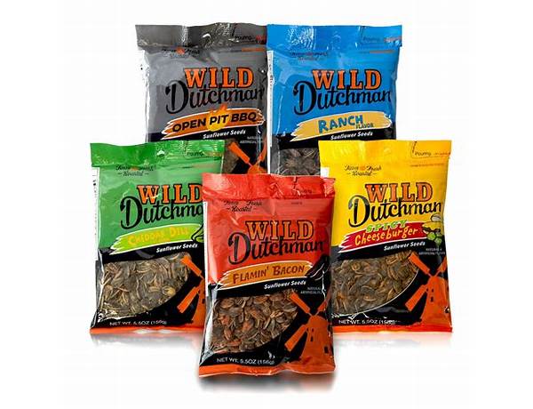 Wild dutchman sunflower seeds (open pit bbq) food facts