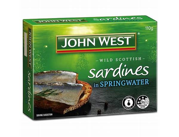 Wild sardines in spring water ingredients