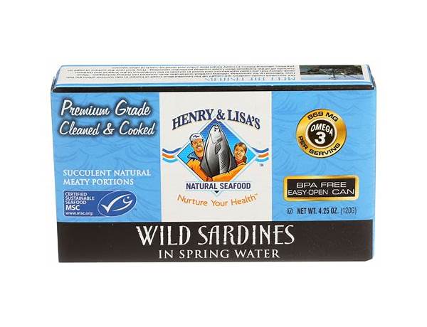 Wild sardines in spring water ingredients