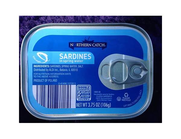 Wild sardines in spring water nutrition facts