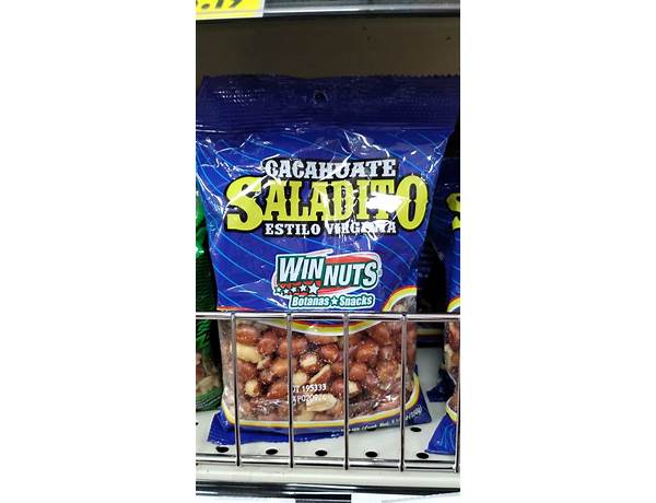 Winnuts cacahuate saladito estilo virginia food facts