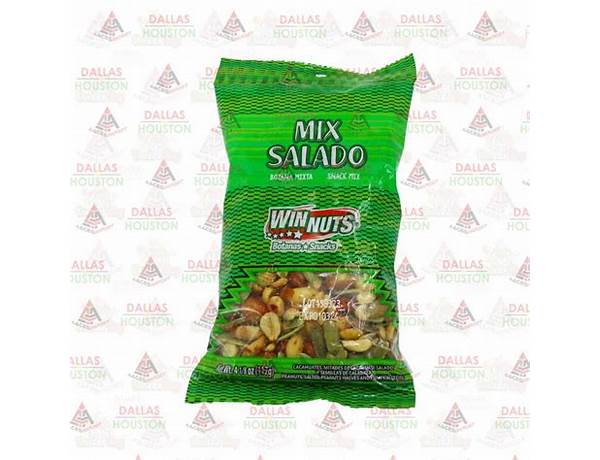 Winnuts snack mix salado food facts