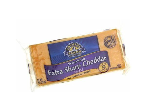 Wisconsin extra sharp cheddar cheese food facts